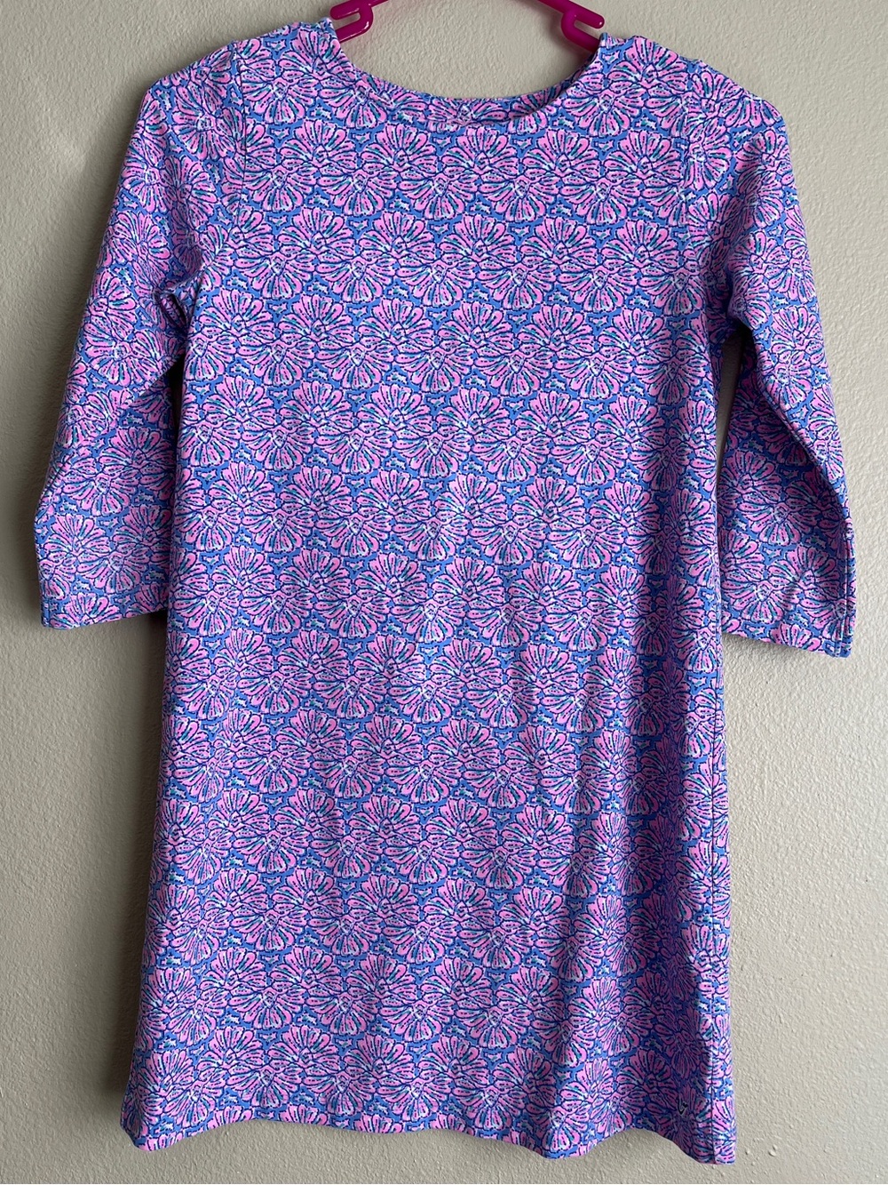 Vineyard Vines Girls' Pink & Purple Floral Knit Dress